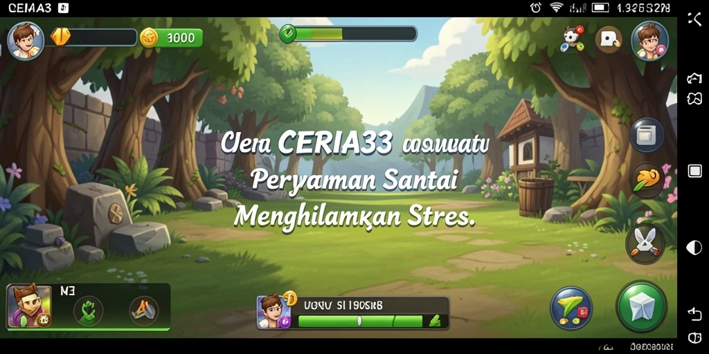 Screenshot CERIA33 menunjukkan gameplay yang ceria dan interaktif.