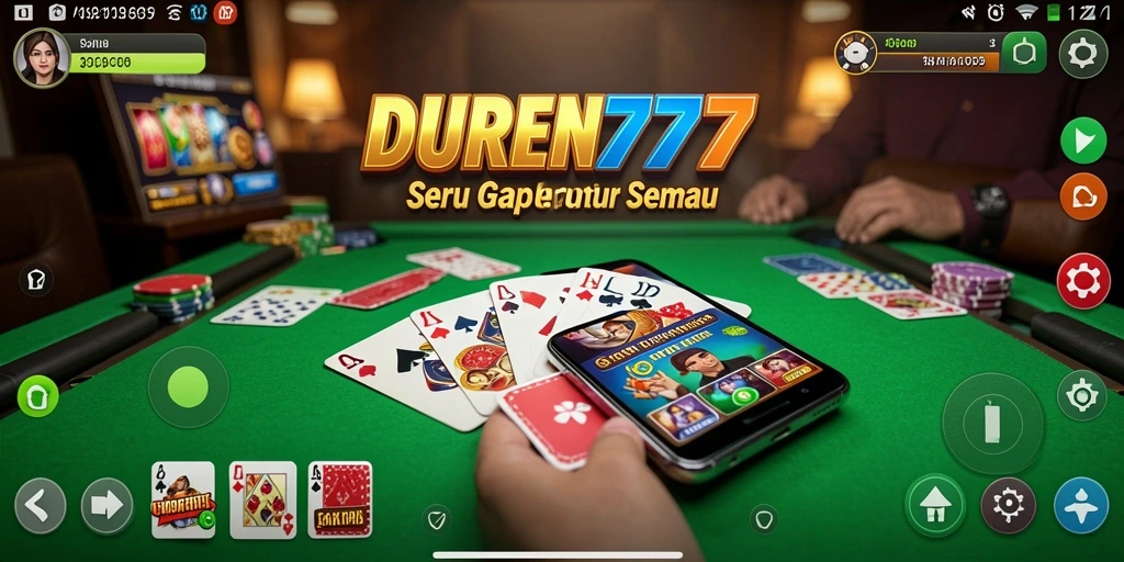 Tampilan gameplay Gaple yang seru dan interaktif dalam DUREN777.