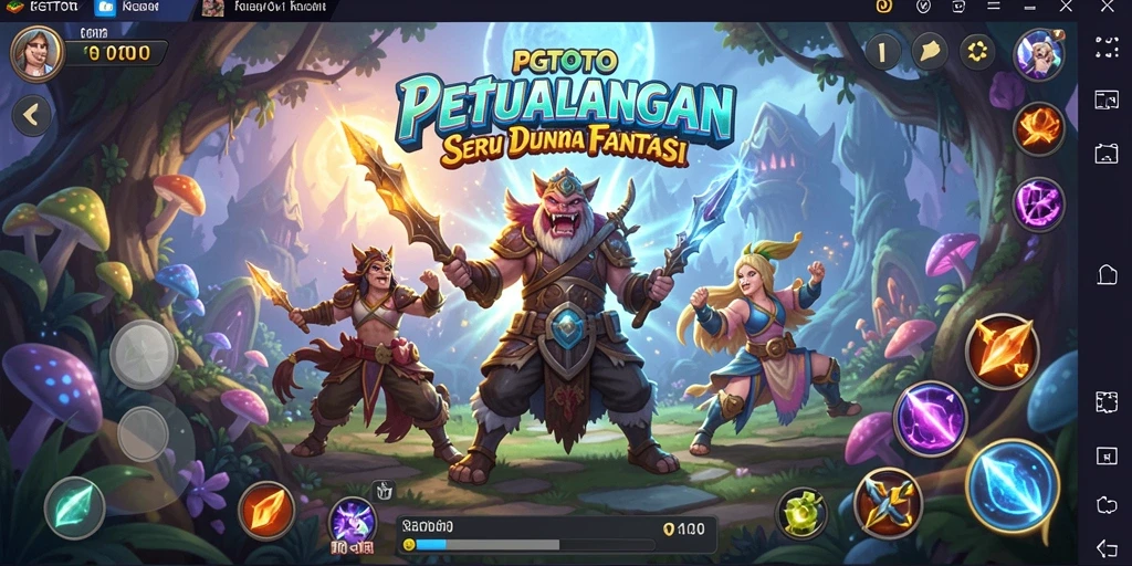 Tampilan gameplay PGTOTO dengan grafis RPG yang menawan.