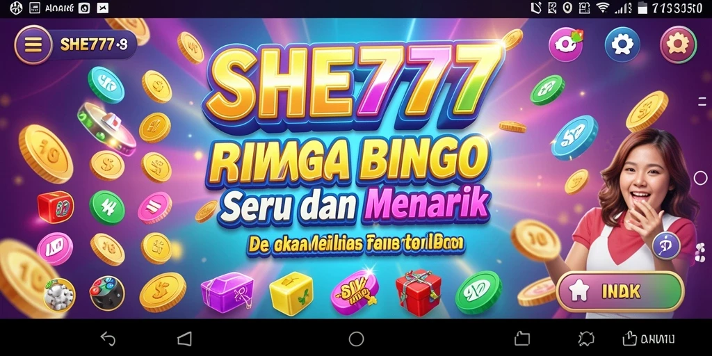 Tampilan gameplay SHE777 yang seru dan penuh warna.