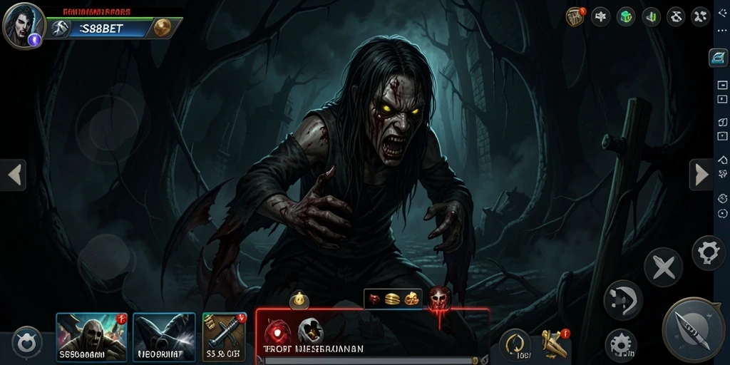 Gameplay SS88BET yang penuh ketegangan dan elemen horor.
